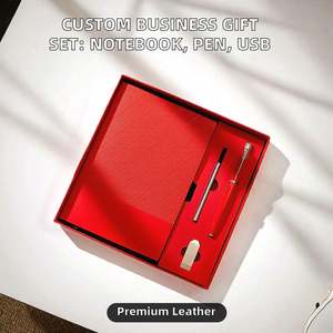 Set de Regalo de Papelería Empresarial Personalizable y Exclusivo, Cuaderno, Bolígrafo, USB, Etiqueta de Regalo Promocional, Cuero PU con Grabado UV, Día de la Tierra - Product Image 2