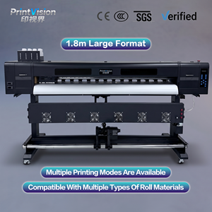 Impresora ECO de 1.8m con 2 cabezales Xp600/i1600/i3200, placa Hoson y software Maintop, impresión de gran formato de hasta 1.8 metros - Product Image 1