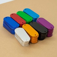 Plaques vierges en acier inoxydable et aluminium pour gravure laser, tolérance personnalisée, pour étiquettes nominatives, médailles pour chiens, pendentifs clés et décorations