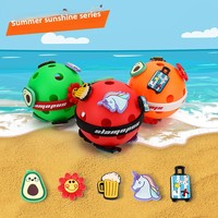 Porte-clés créatif DIY Pickleball d'été, pendentif amovible en plastique, breloque pour sac et porte-clés, cadeau pour les amateurs de sport