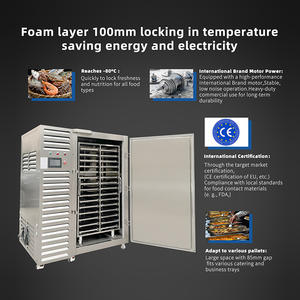 Congélateur industriel à 30 plateaux, machine de surgélation rapide à refroidissement par air, armoire de refroidissement rapide à eau froide pour fruits de mer et viandes - Product Image 3