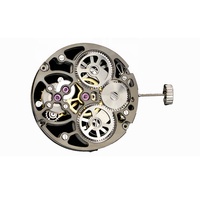 Hangzhou 36K0D Asiatisches Skelett-Automatik-Tourbillon-Uhrwerk mit mehr als 65 Stunden Gangreserve in Gunmetal-Farbe