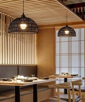 Kenevir halat kolye ışık, Modern İskandinav asılı avize oturma odası yatak odası Cafe restoran için