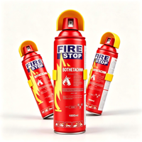 Alat Pemadam Kebakaran Mini Berbasis Air Dry Stop Fire Spray untuk Baja Tahan Karat 0.5A 13B Sistem Penanggulangan Kebakaran Dapur Grosir