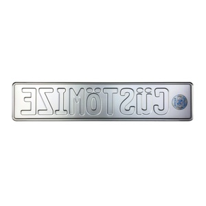 <span class=keywords><strong>Plaques</strong></span> d'<span class=keywords><strong>immatriculation</strong></span> en aluminium gaufré noir personnalisées de <span class=keywords><strong>Allemagne</strong></span> pour la personnalisation et la décoration de voitures - Product Image 3