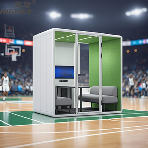 Oem movible 4 personas privacidad profesional cabina insonorizada espacio de trabajo reunión pod - Product Image 3