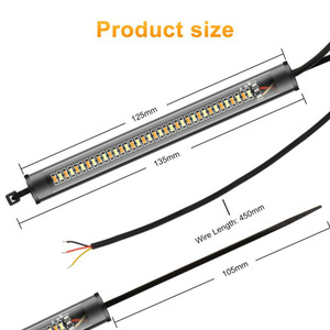 Luces LED Universales de 12V para Motocicleta, Luces Intermitentes Delanteras para Horquilla, Luces de Posición para Harley Heritage Cafe Racer, para Kawasaki - Product Image 3