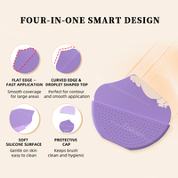 Produit tendance 2026 Accessoires de beauté Brosse applicatrice de maquillage pour une application cosmétique fluide Brosse à fond de teint multifonctionnelle en silicone