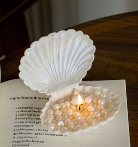 <span class=keywords><strong>Bougie</strong></span> aromatique créative en forme de coquille de perle, ambiance romantique de mariage, décoration créative, parfum sans fumée, bougies souvenir - Product Image 3