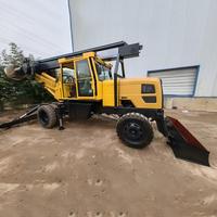 Foreuse rotative mobile sur roues de 29 m pour le forage de pieux de fondation à petite échelle