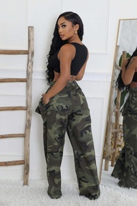 <span class=keywords><strong>Pantaloni</strong></span> Cargo da Donna Taglia USA S-2XL, Stampa Mimetica Autunnale, Vendita all'Ingrosso - Product Image 3