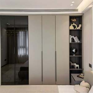 <b>Wardrobe</b> Simple Modern Melamine Particle Board Panel <b>Wardrobe</b> Storage Cabinet Closet Bedroom <b>Wardrobes</b> - Product Image 5