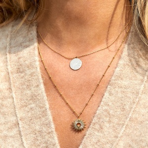 Collana di Sunburst di gioielli hawaiani in argento Sterling <span class=keywords><strong>2022</strong></span> placcati oro 925 più venduti - Product Image 2