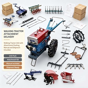Tractor <span class=keywords><strong>de</strong></span> <span class=keywords><strong>Mano</strong></span> <span class=keywords><strong>de</strong></span> 8-32 HP con Arado <span class=keywords><strong>de</strong></span> Moldura, Fácil Operación para Preparación <span class=keywords><strong>de</strong></span> Terrenos en Huertos - Product Image 3