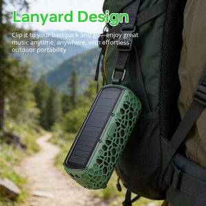 Altavoz Inalámbrico Solar Portátil con Gancho Integrado y Correa <span class=keywords><strong>de</strong></span> Velcro para Manillar <span class=keywords><strong>de</strong></span> Bicicleta, Dispositivo <span class=keywords><strong>de</strong></span> Sonido Mini para Deportes al Aire Libre - Product Image 5