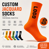 Chaussettes de sport en coton de compression de marque, personnalisables avec logo, fabrication OEM, antibactériennes, pour l'automne – Vente en gros