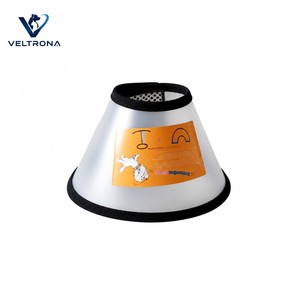 Collar de Recuperación para Mascotas, Collar Isabelino Protector de Plástico Esmerilado Ajustable para Perros y Gatos, Protección de Heridas Postoperatorias, 7 Tamaños - Product Image 1