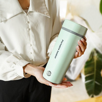Bouilloire électrique portable 350 ml avec arrêt automatique, chauffe-eau de voyage CE/FDA, pour la maison, l'hôtel, le bureau, chauffe rapide, design anti-fuite