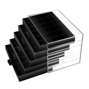 Bán Buôn Chất Lượng Cao Trong Suốt Đen Trắng Nail Lưới Hộp Đồ Trang Sức 120 Lưới Nail Hộp Lưu Trữ Đồ Trang Sức - Product Image 3