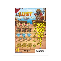 Pirate Style Pull Tab Tickets Instant Break Ouvre Win Tailles Personnalisées Papier Forme Conception Gameplay Règles
