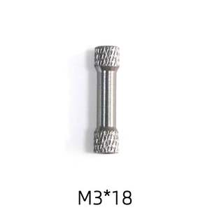 מוט משיכה רשת דו-ראשי עמוד אלומיניום חיבור עמוד שיניים פנימיות M3 מסגרת מוט אלומיניום אביזרי דגם מטוס - Product Image 4