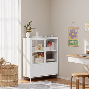 Nordique métal verre vitrine buffet armoire <span class=keywords><strong>pas</strong></span> <span class=keywords><strong>cher</strong></span> salon salle à manger cuisine petit placard - Product Image 3