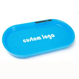 New Design LED Speaker Light Up Rolling Tray With Scale Wholesale Glow  Smoking Tray Custom Logo Tobacco Tray