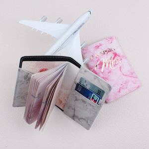 Cross-Border Best-Selling Soft Leather Minimalist Letter <b>Holder</b> Pu Passport Wallet <b>Travel</b> <b>Document</b> Casefactory - Product Image 2