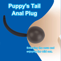 Nouvelle boule en acier intégrée queue gonflable Plug Anal gode pompe Silicone énorme Anus bout à bout dilatateur hommes masseur de Prostate Anal Sex Toy %