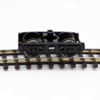 Ensemble de bogies pour modèles de trains HO avec jeu de roues en laiton nickelé, usiné CNC et traité par électroérosion à fil