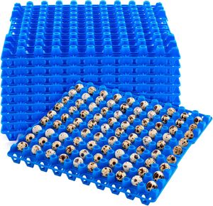 PRODUCTOS AGRÍCOLAS Bandeja para Huevos de Codorniz de <span class=keywords><strong>90</strong></span> Cavidades en Color Azul, Rojo y Amarillo, para Codornices, Palomas y Aves, Cartón Plano - Product Image 2