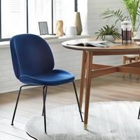 Fauteuil Beetle rembourré moderne, de luxe léger, doux, écologique et imperméable, pour extérieur, restaurant, hôtel, cuisine, salle d'attente, villa