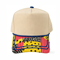 Colorful Abstract Print Canvas Baseball Cap Unisex Adjustable Cute Graphic Soft Vintage Sporty Leaf Bows Casual Common