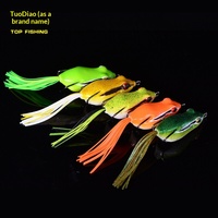 Leurre Jerkbait Tuozhao à double hameçon et bec effilé pour lancer à longue distance, ciblant les achiganes en rivières/lacs d'eau douce