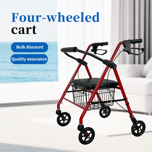 Déambulateur <span class=keywords><strong>pour</strong></span> personnes <span class=keywords><strong>âgée</strong></span>s avec accessoires de rééducation, réglable en hauteur, léger, certifié CE - Product Image 4