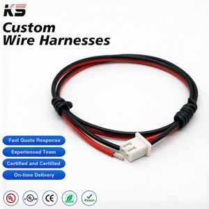 Rangkaian Kabel Konektor JST GH 2.0mm Pitch OEM Custom Wire Harness 2P-12Pin untuk Elektronik Konsumen, Pengiriman Tepat Waktu - Product Image 1