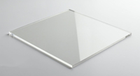 Feuille de plastique haute définition personnalisée en PMMA, PC, PET, PVC, appliquée dans les panneaux de terminaux intelligents pour la numérisation des caisses