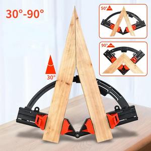 <span class=keywords><strong>Pince</strong></span> d'angle réglable pour le travail du bois avec mesure multi-angles de 30 <span class=keywords><strong>à</strong></span> 90 degrés pour un assemblage précis des cadres - Product Image 4