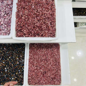 Commercio all'ingrosso di alta qualità naturale rosso fragola quarzo trucioli di cristallo di quarzo Reiki di guarigione ghiaia per la decorazione della stanza - Product Image 4