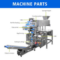 Machine de comptage et d'emballage multicanal pour granulés de bonbons en acier inoxydable 304