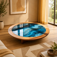 Table basse triangulaire moderne en frêne et verre avec structure en bois massif et design personnalisé pour salon TT-1419A