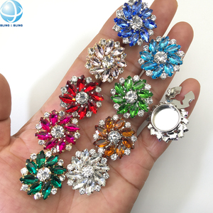 Cubrebotones de Cristal, Gemelos de Metal, Clip para Botones de Camisas de Mujer, Decoración con Joyas - Product Image 4