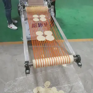 Kommerzielle voll automatische Teig formung geschnittene Paratha Lavash flache arabische Naan Pita Brot Roti Maker Chapati Herstellung Maschine Preis