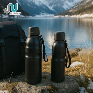 Thermos classique en acier inoxydable écologique avec petite ouverture et poignée pour le camping et la rentrée <span class=keywords><strong>scolaire</strong></span> - Product Image 6