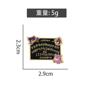 Sming pimleri 90s Video oyunu Gengar bilinmeyen korku emaye Pin toplamak rozeti mücevher sırt çantası aksesuarları yaka broş - Product Image 6