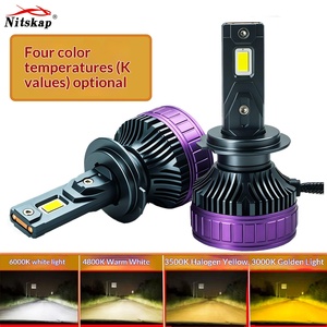 Hochleistungs-200W-12V-Auto-LED-Scheinwerfer H7/<span class=keywords><strong>H4</strong></span>/H11/9005/H1 Weiß/Gelb mit Decodierungstechnologie und 46000LM Nebelscheinwerfern - Product Image 2