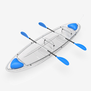 Plaques en polycarbonate transparent pour canoë-kayak - 6 mm, bateau transparent pour observation sous-marine, options une ou deux places - Product Image 4