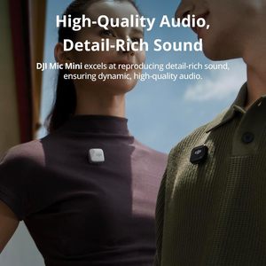 Microphone sans fil DJI Mic <span class=keywords><strong>Mini</strong></span> (2 émetteurs + 1 récepteur mobile) pour iPhone/Android, Plug & Play, compact, léger, anti-bruit - Product Image 3