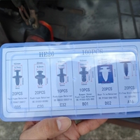 HE26 100 pièces Clips de fixation universels pour pare-chocs de voiture, rivets pour trous de garde-boue, vis de fixation