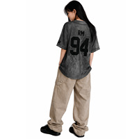 Chemise à manches courtes boutonnée en maille tie-dye noire Arson World Tour pour les fans de Kpop V JIN J-HOPE JIMIN SUGA RM JK